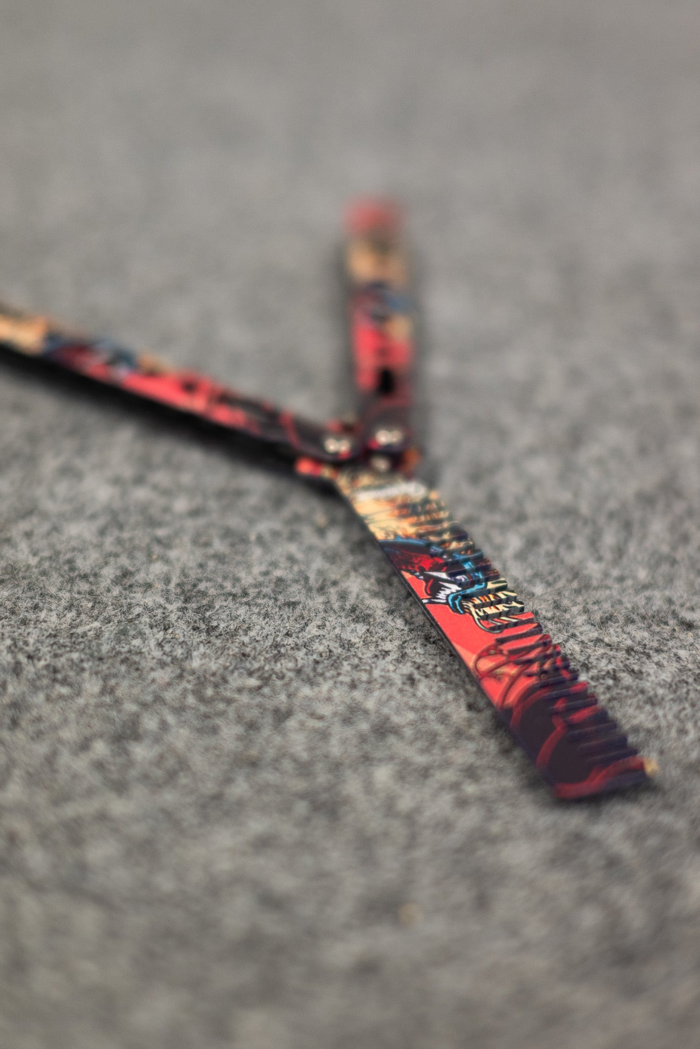 Peigne Papillon Albainox Samurai Skull — Agilité, Flow et Précision
