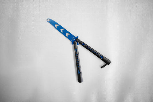 Cuchillo Mariposa de Entrenamiento Azul - Perfecciona Tus Maniobras con Seguridad